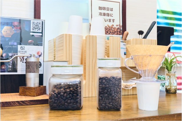 コーヒーコーナーの様子